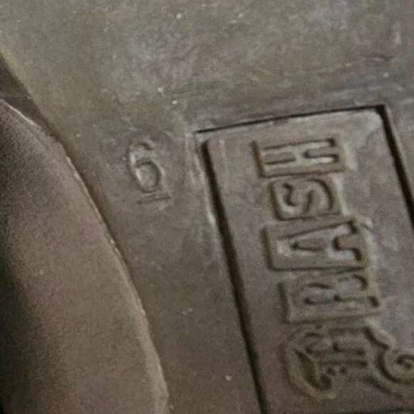 Brash Black Open Toe Heels with Buckle, Size 6 - Picture 7 of 10